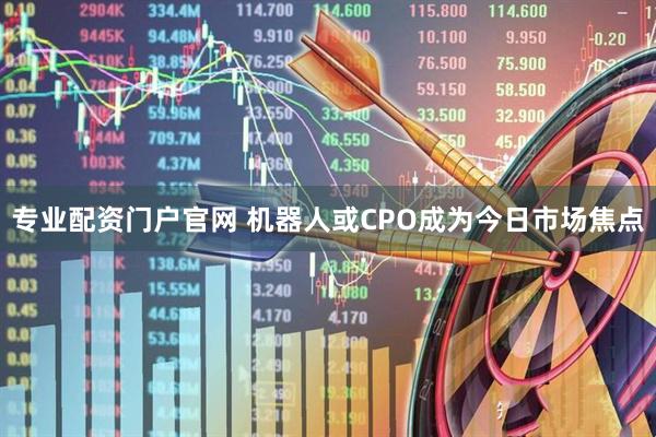 专业配资门户官网 机器人或CPO成为今日市场焦点